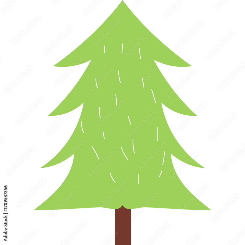 Fototapeta premium Hand drawn Winter Tree