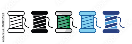 Thread Spool  Icon Element For Design
