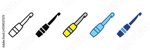 Crochet Hook  Icon Element For Design