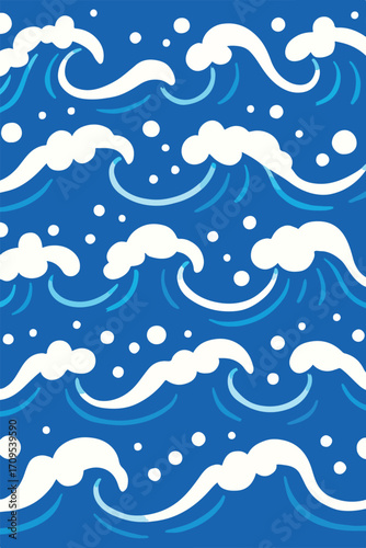 ocean wave foam pattern