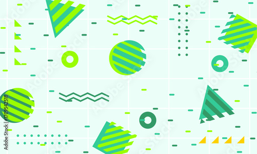 flat design of abstract geometric background