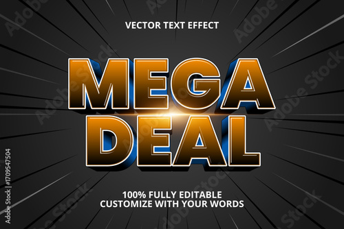 mega deal editable text effect for sale