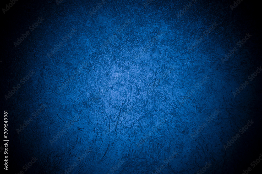 Obraz premium Old wall pattern texture cement blue dark abstract blue color design are light with black gradient background.