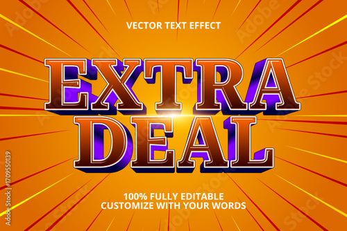 extra deal editable text effect for sale