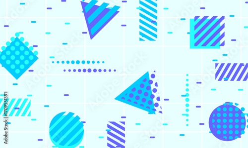 flat design of abstract geometric background