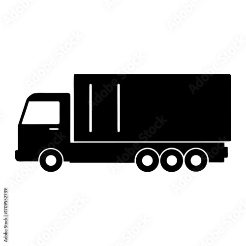 Heavy Duty Cargo Truck - Long Haul Container Lorry for Logistics & Freight Transport.