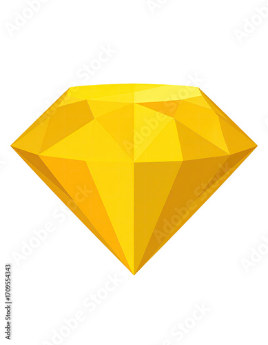 Geometric yellow diamond