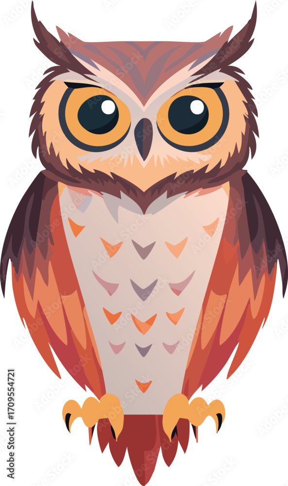 Fototapeta premium フクロウ ミミズク