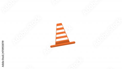 traffic cone on a road