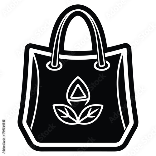eco bag vector icon