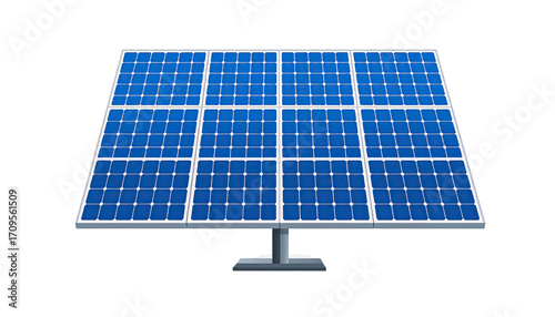 Solar panel array on a stand