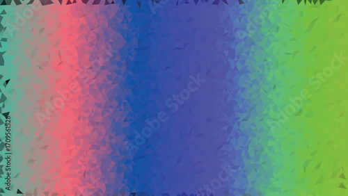 Abstract low poly gradient background with pink blue and green triangles polygon geometric