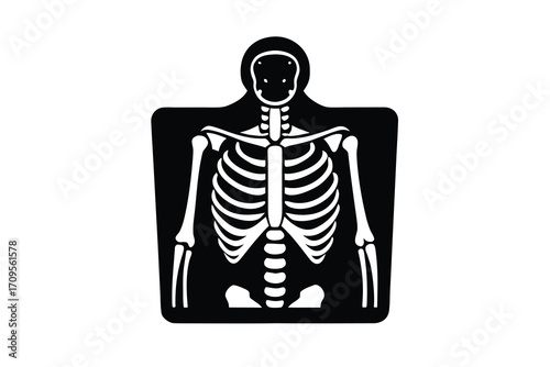 x ray silhouette vector icon