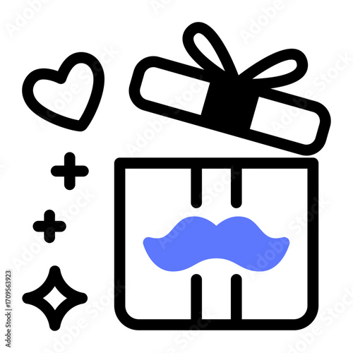 This Gift icon is suitable for Father's Day, Family bonding, etc