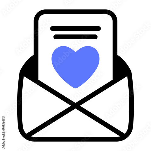 This Sweet Letter icon is suitable for Father's Day, Family bonding, etc