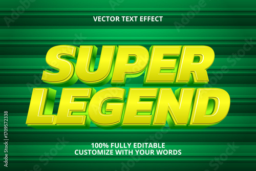 super legend editable text effect for hero