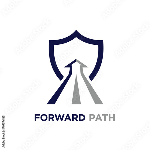  shield forward path direction navigation symbol route