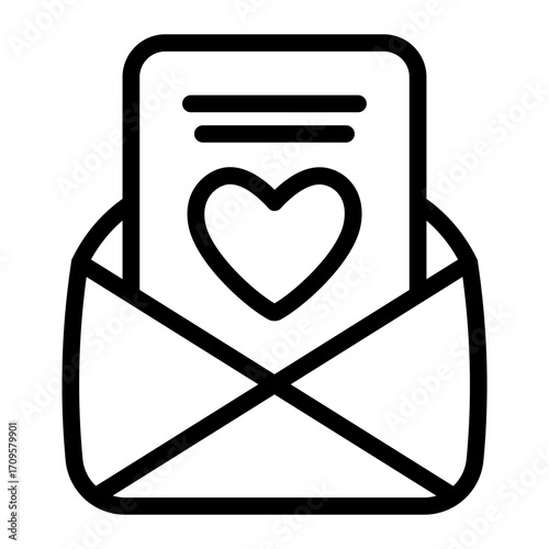 This Sweet Letter icon is suitable for Father's Day, Family bonding, etc