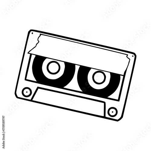 nostalgic 80s and 90s cassette tape