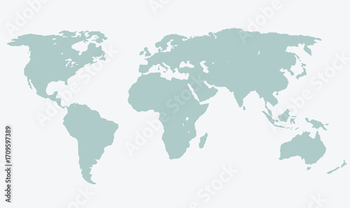 illustration of a world map, showcasing continents and global layout, symbolizing geography, travel, and global connectivity