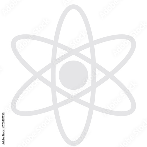 Light Gray Atom Icon