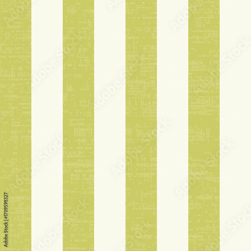 Wide lime green and white stripes for shop awning tent, seamless striped textured vector pattern fabric design
