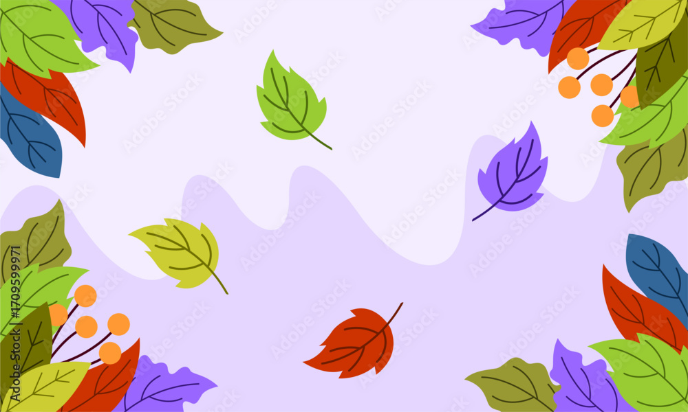 Obraz premium floral bacground flat design template