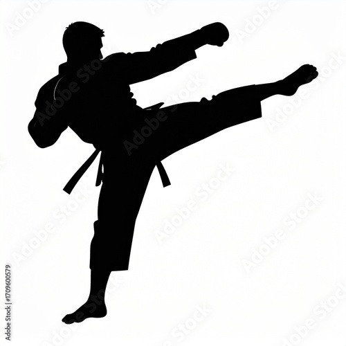 Taekwondo is a Korean martial art focusing on powerful kicks, discipline, self-defense, and combat techniques.