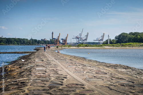 View from Stawa Młyny breakwater to Świnoujście port