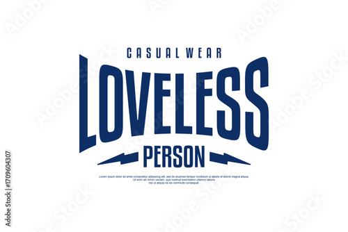 loveless person streetwear urban modern template vector