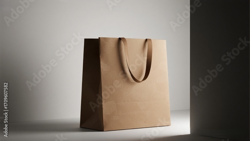 Brown Paper Bag Eco-Friendly Shopping and Retail Concept