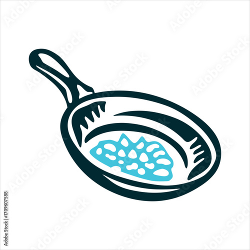 Yukon Gold Pan Nugget Illustration, Discovery Day Discovery Day YK Gold pan with nugget shapes Yukon heritage in metallic bronze