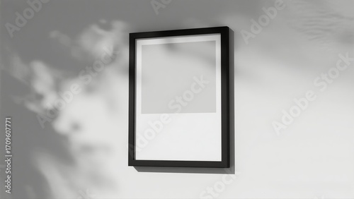 Black Frame Mockup on Wall