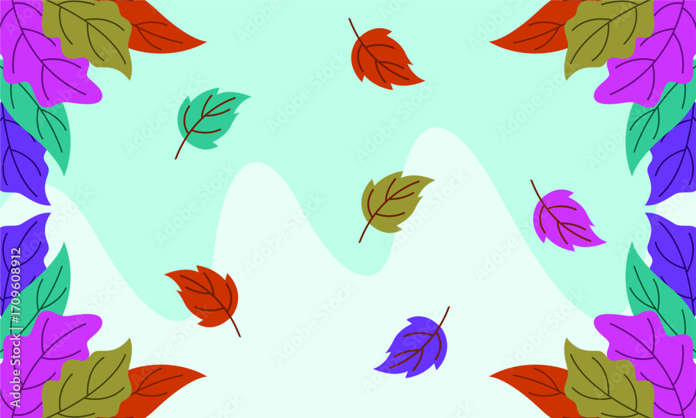 Obraz premium floral bacground flat design template