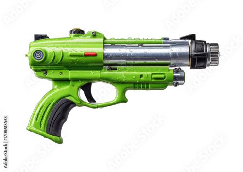 Obraz na płótnie Lime green, futuristic blaster
