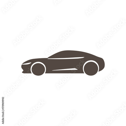 Minimal Car Vector Illustration