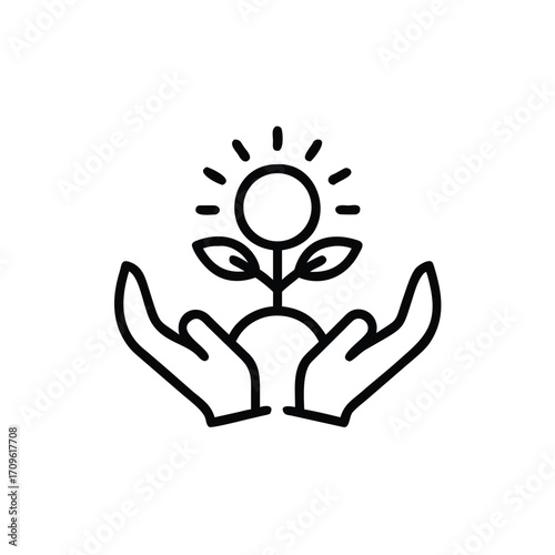 Environmental Protection Icon, Nature Conservation Icon, Recycling and Sustainability Icon, Green Energy Icon, Eco-Friendly Icon