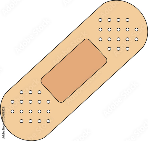Adhesive Bandage or Plaster Isolated on White Background untitled