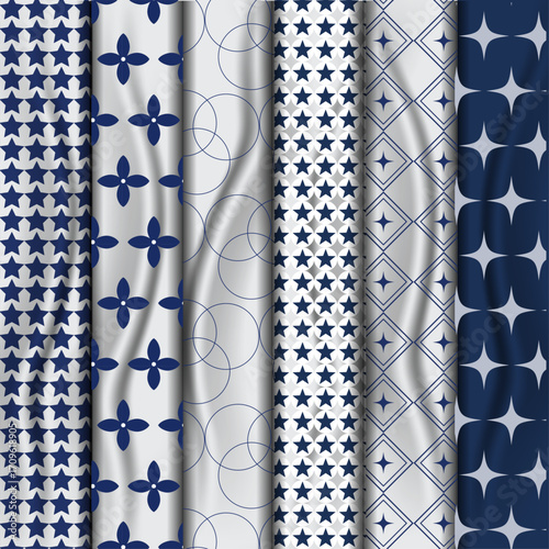 vector geometric seamless patterns collection. backgrounds with modern minimal labels.  Cute abstract geometrical textures. Simple pattern design for babies, kids, decor