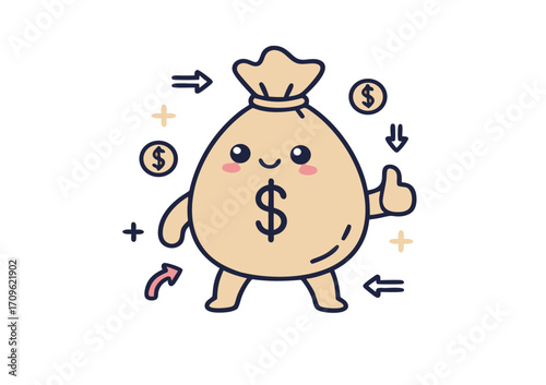 Money Bag Finance Vector Icon