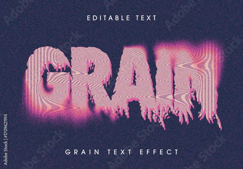 Halftone Text Effect Mockup