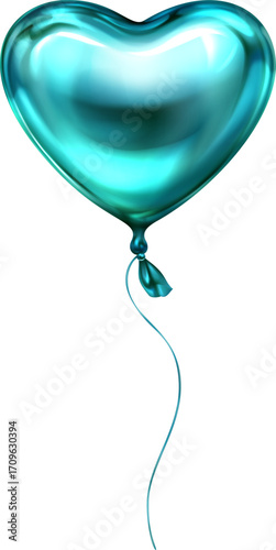 Blue Heart Balloon