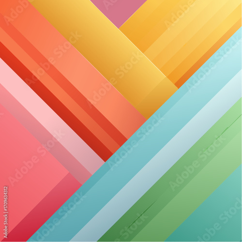 Abstract Geometric Paper Layers in Vibrant Colors with Diagonal Pattern Free Download Abstract Geometric Paper Layers in Vibrant Colors with Diagonal Pattern - GFXLoad