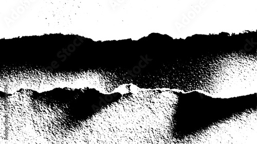 Engraving and photocopy art featuring vintage line drawing. Black and white vector illustration with abstract form and minimalistic design.