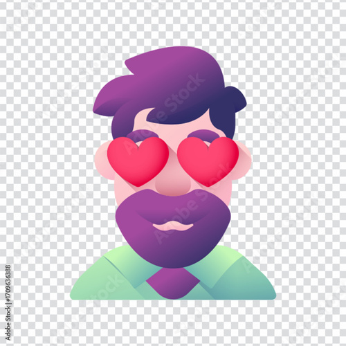 In Love Heart Eyes Emoji Icon