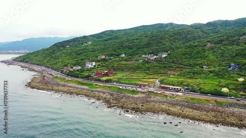Mountain and Ocean Landscape of Northern Taiwan