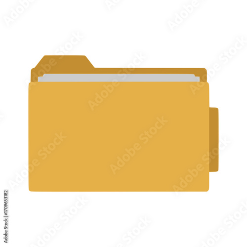Digital Archive: A simple yet striking representation of a digital folder, holding virtual documents, ready to organize and store data with ease.