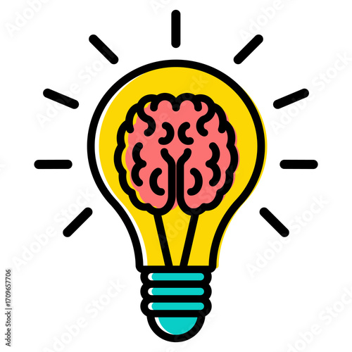 Idea light bulb icon