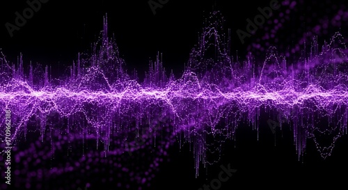 Abstract Purple Waveform Design.