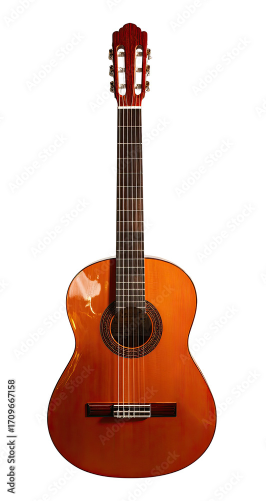 Obraz premium Classical guitar, front view